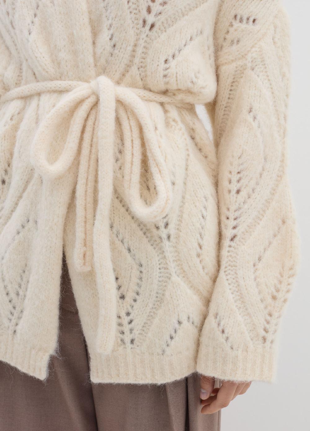 Stefanel Cardigan in alpaca con cintura Convenienza