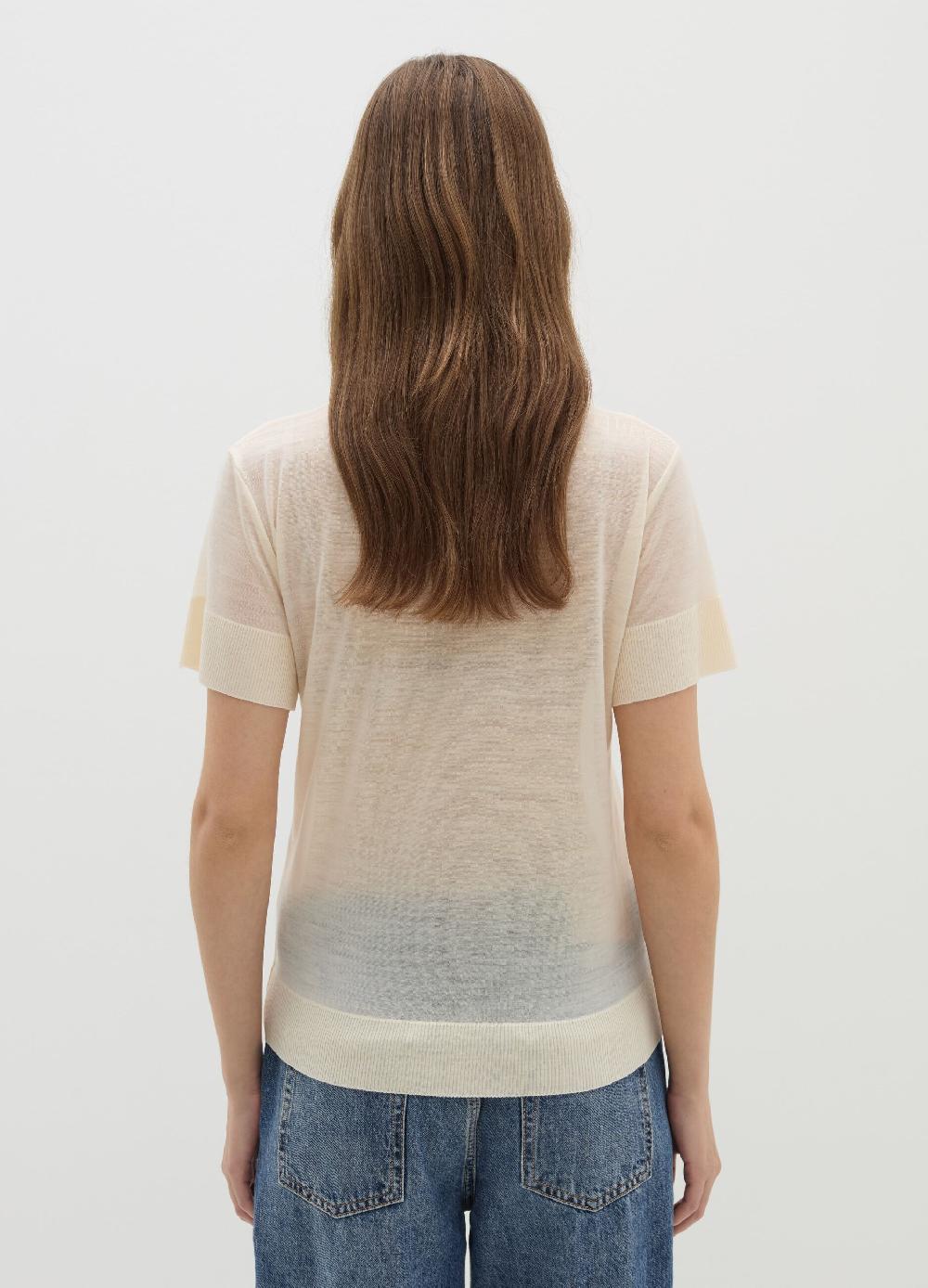 Stefanel T-shirt in lana e Lyocell Presa