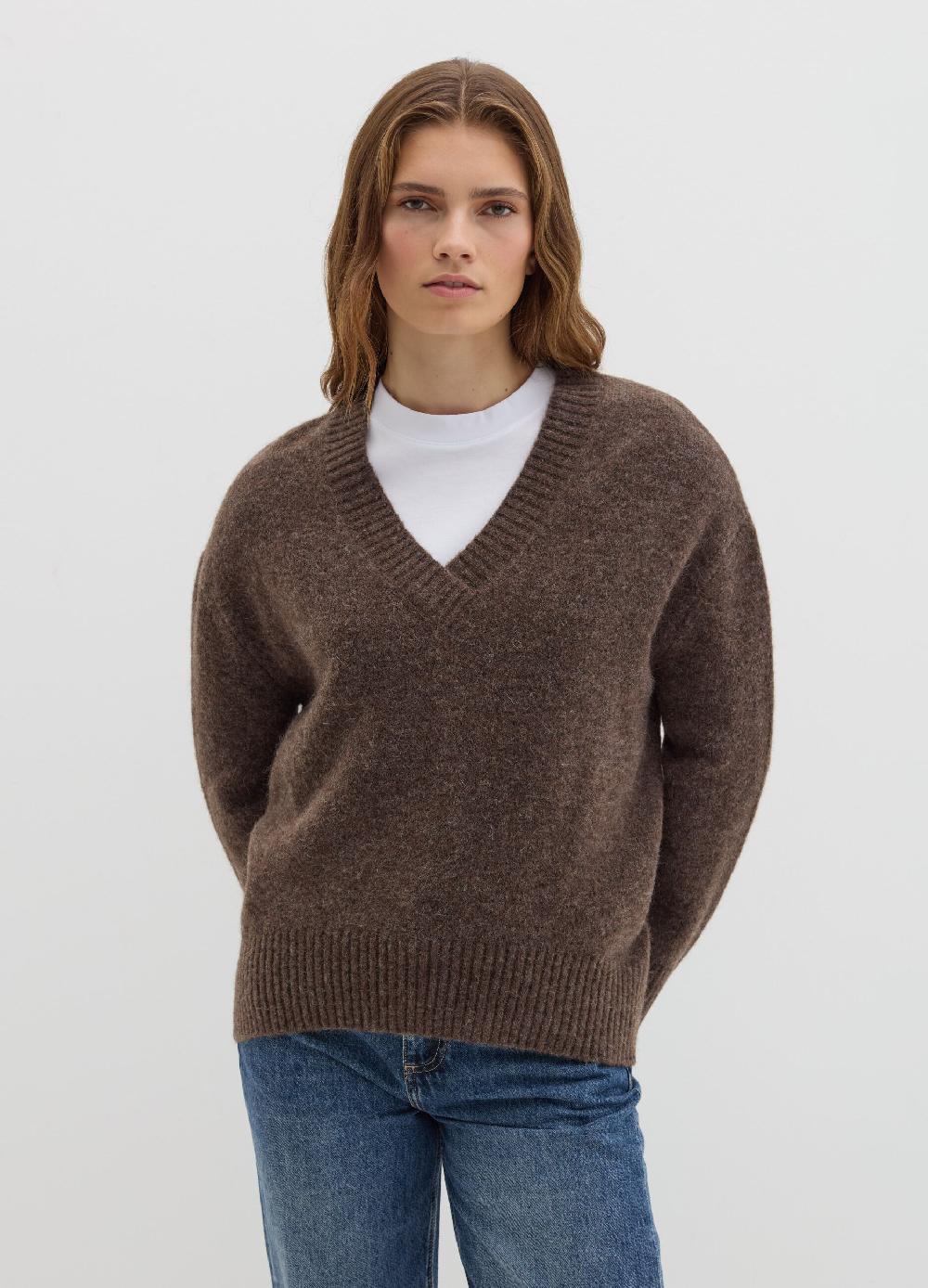 Stefanel Pullover oversize con scollo a V Saldi Di Fabbrica