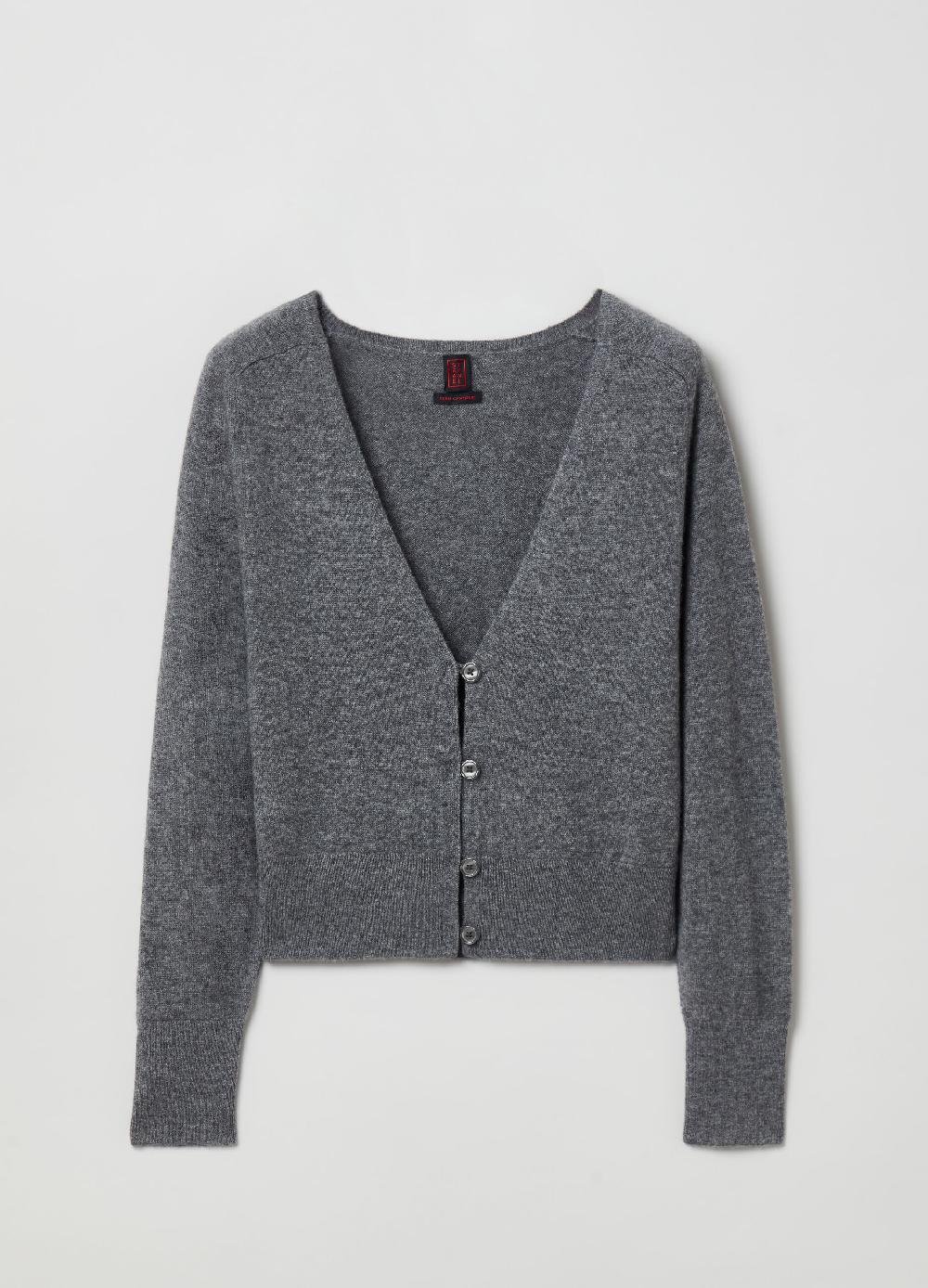 Stefanel Cardigan in cashmere con scollo a V Vendite Flash