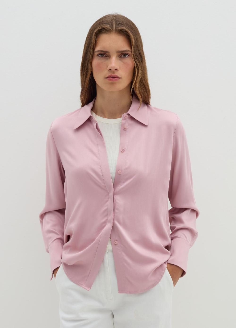 Stefanel Camicia in viscosa satin Italia