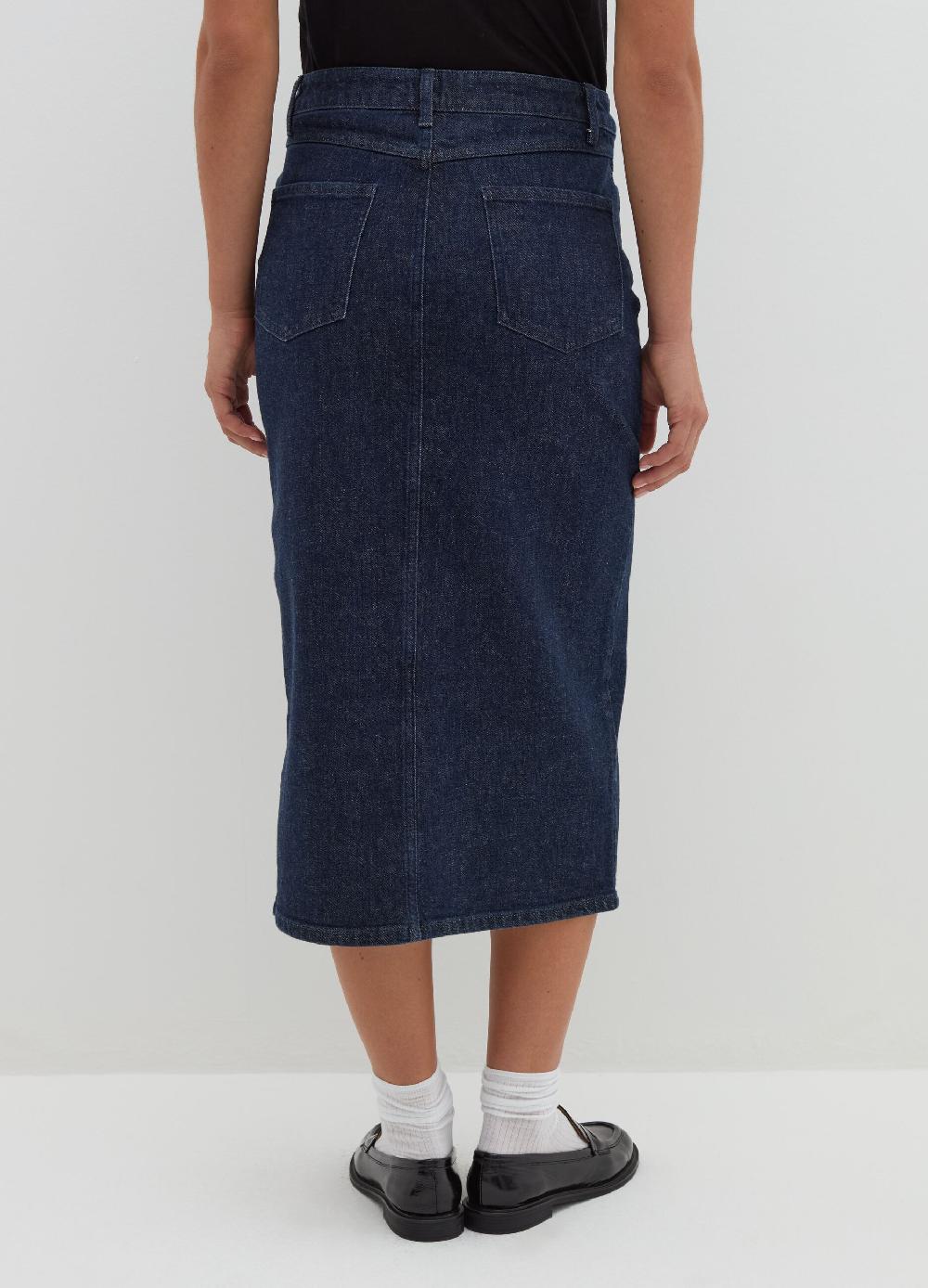 Stefanel Gonna lunga a tubo in denim In Linea