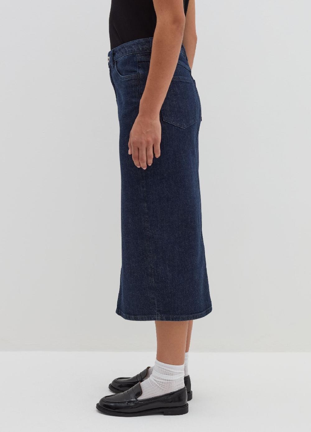 Stefanel Gonna lunga a tubo in denim In Linea