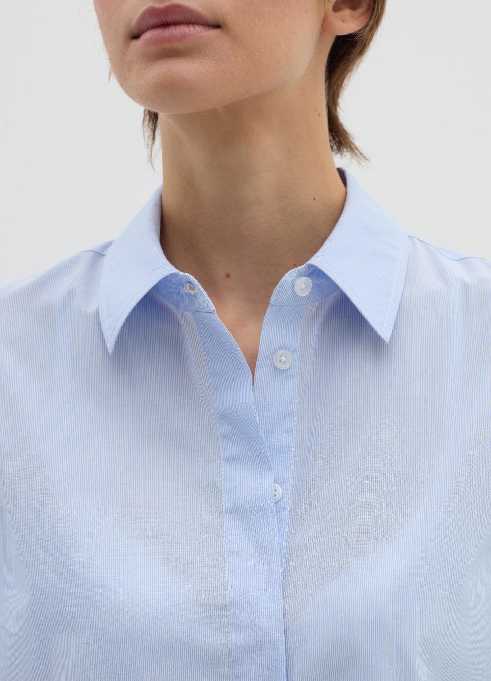 Stefanel Camicia regular fit in popeline Consegna Veloce
