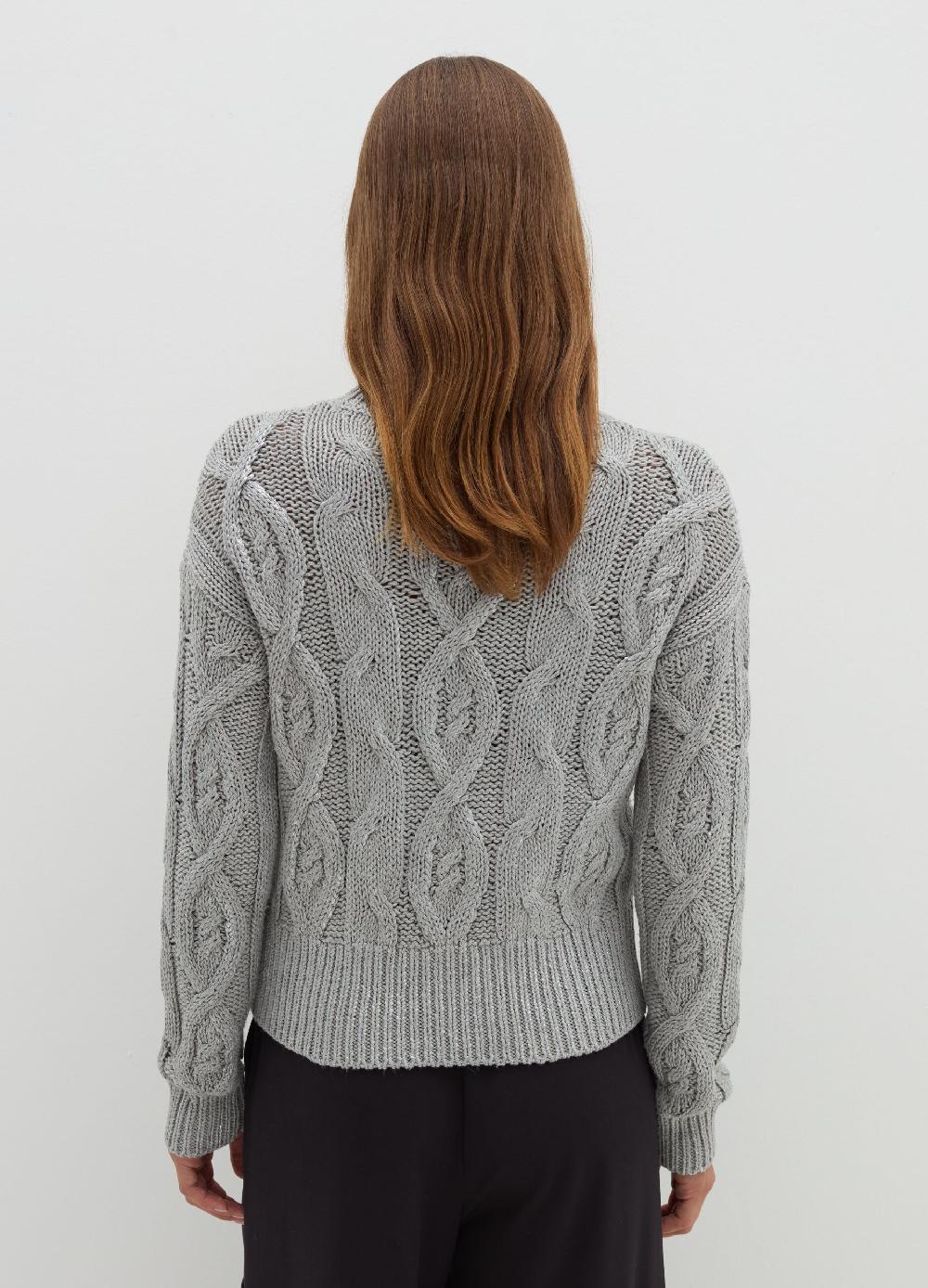 Stefanel Pullover a treccia in misto cotone Prezzo Ridotto