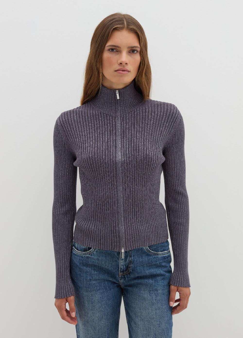 Stefanel Cardigan a costine full-zip Sottocosto