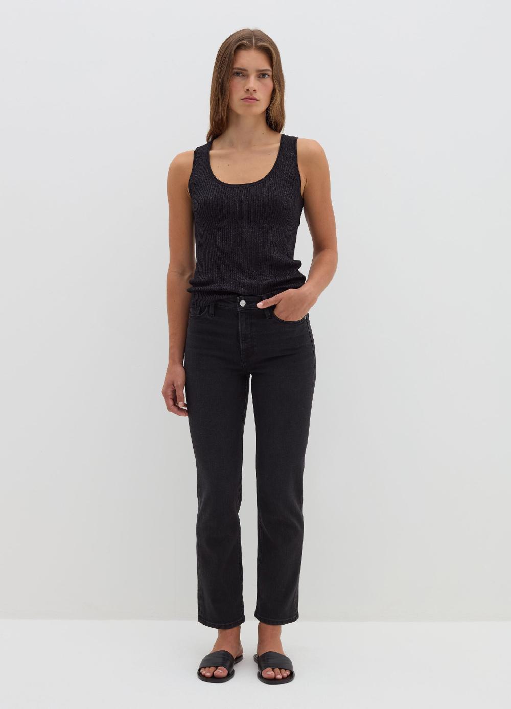 Stefanel Tank top a costine con lurex Convenienza