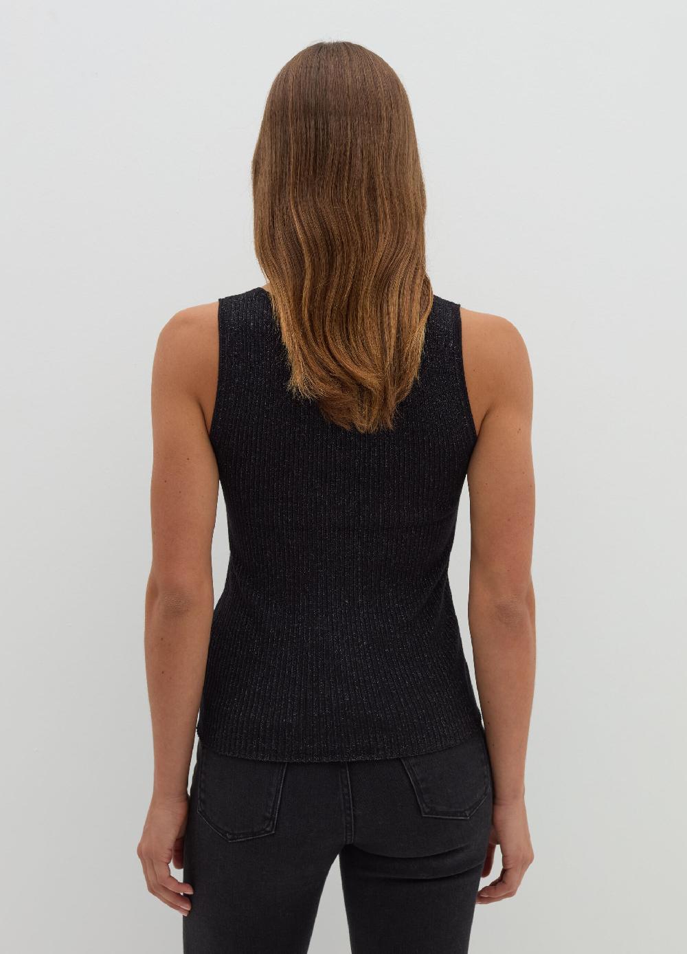 Stefanel Tank top a costine con lurex Convenienza