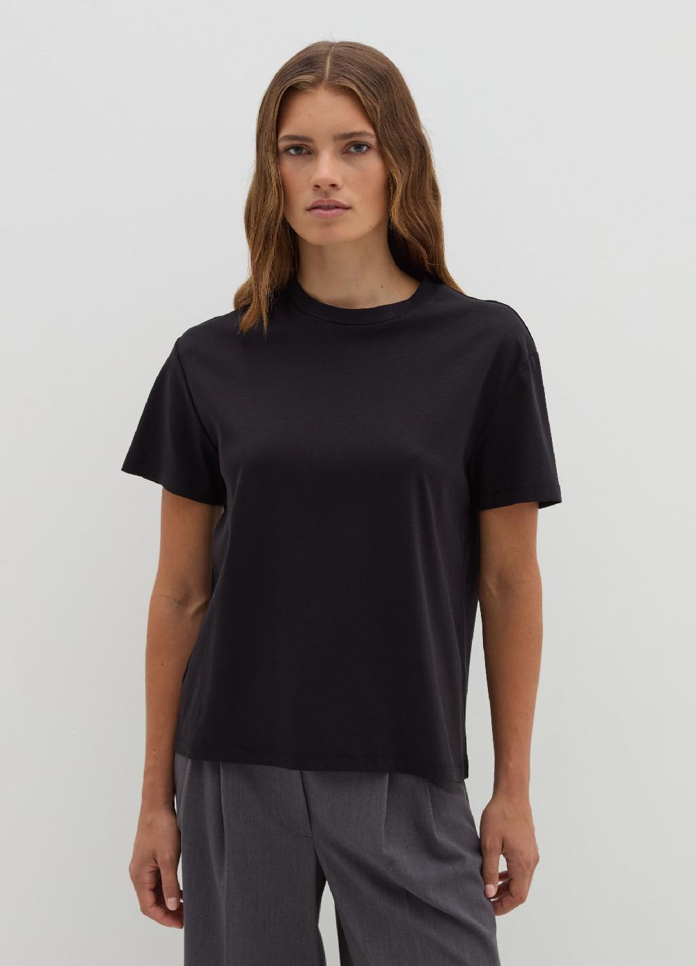 Stefanel T-shirt in jersey con scollo rotondo Presa