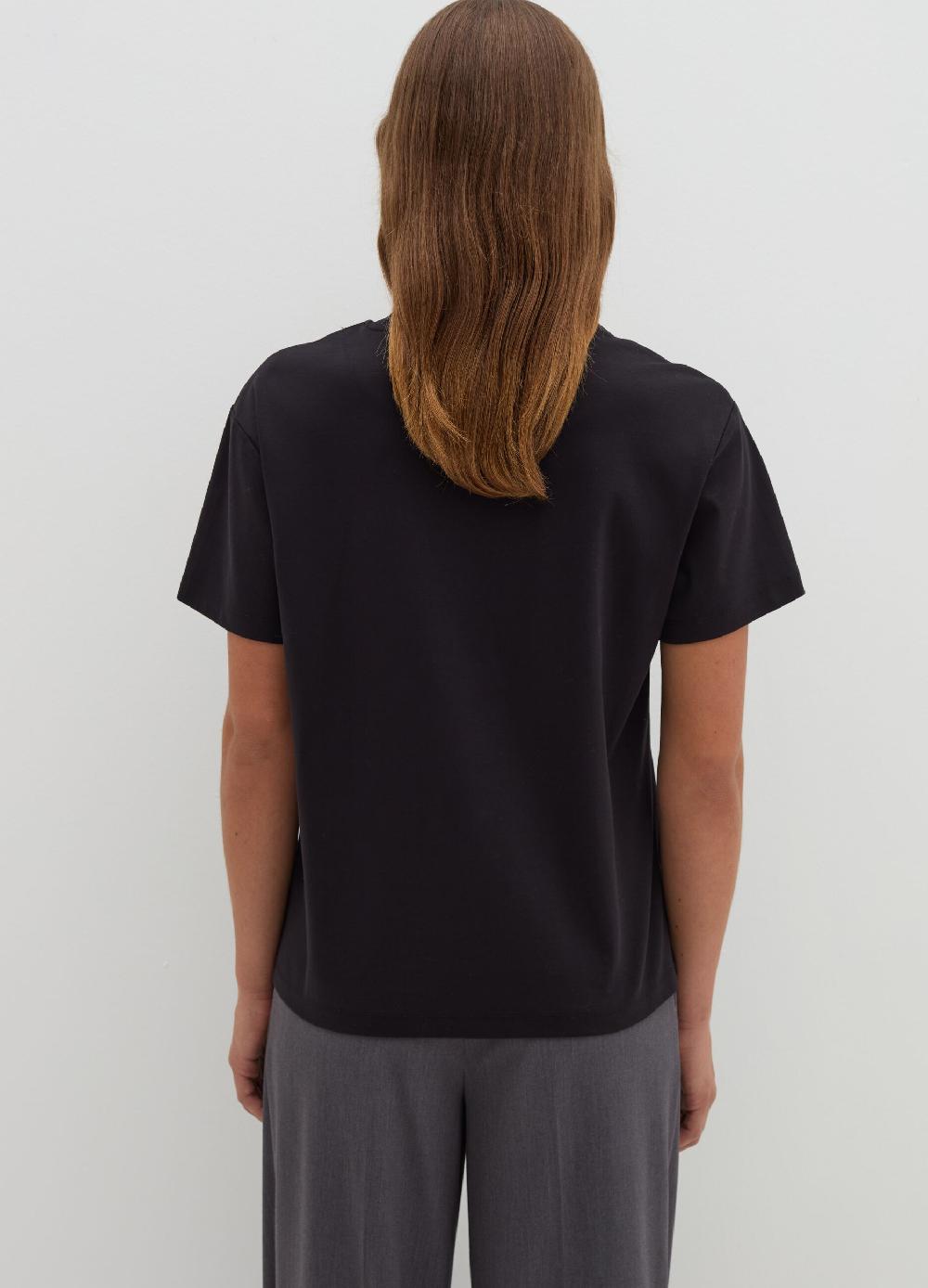 Stefanel T-shirt in jersey con scollo rotondo Presa
