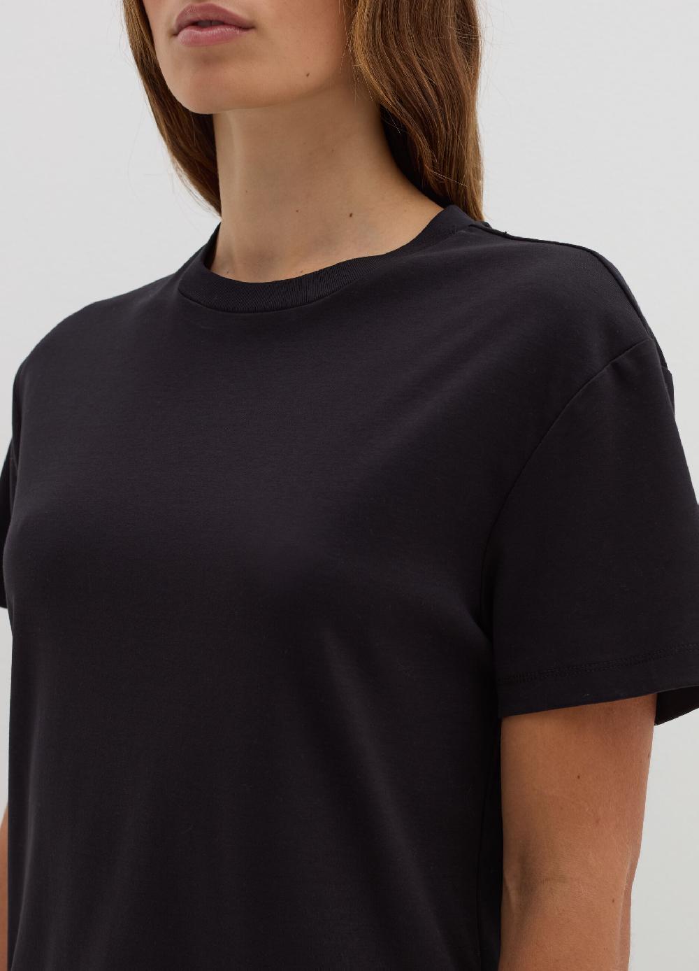 Stefanel T-shirt in jersey con scollo rotondo Presa