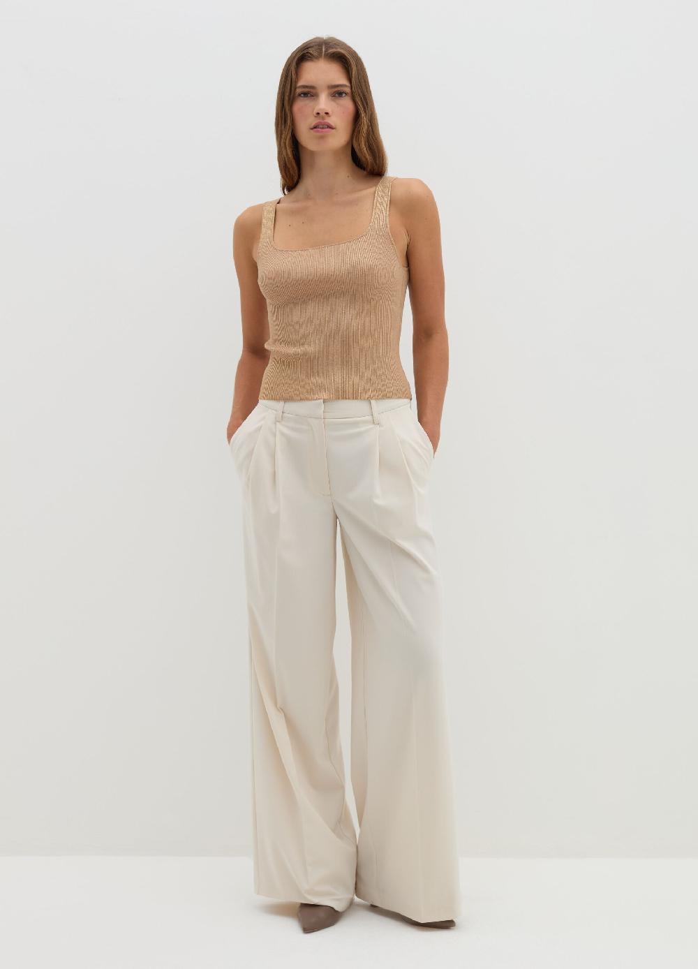 Stefanel Tank top a costine con lurex Sconto