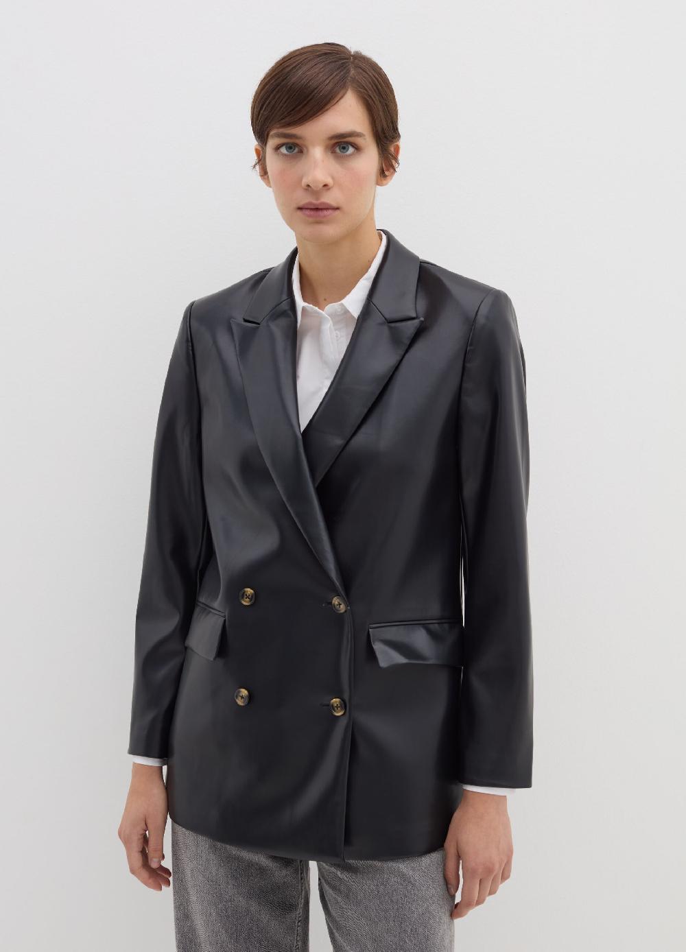 Stefanel Blazer doppiopetto effetto lucido Vendita Economica