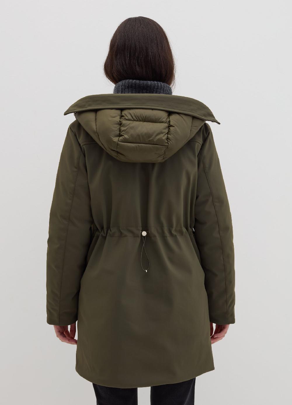 Stefanel Parka in tessuto tecnico con cappuccio Vendite Flash