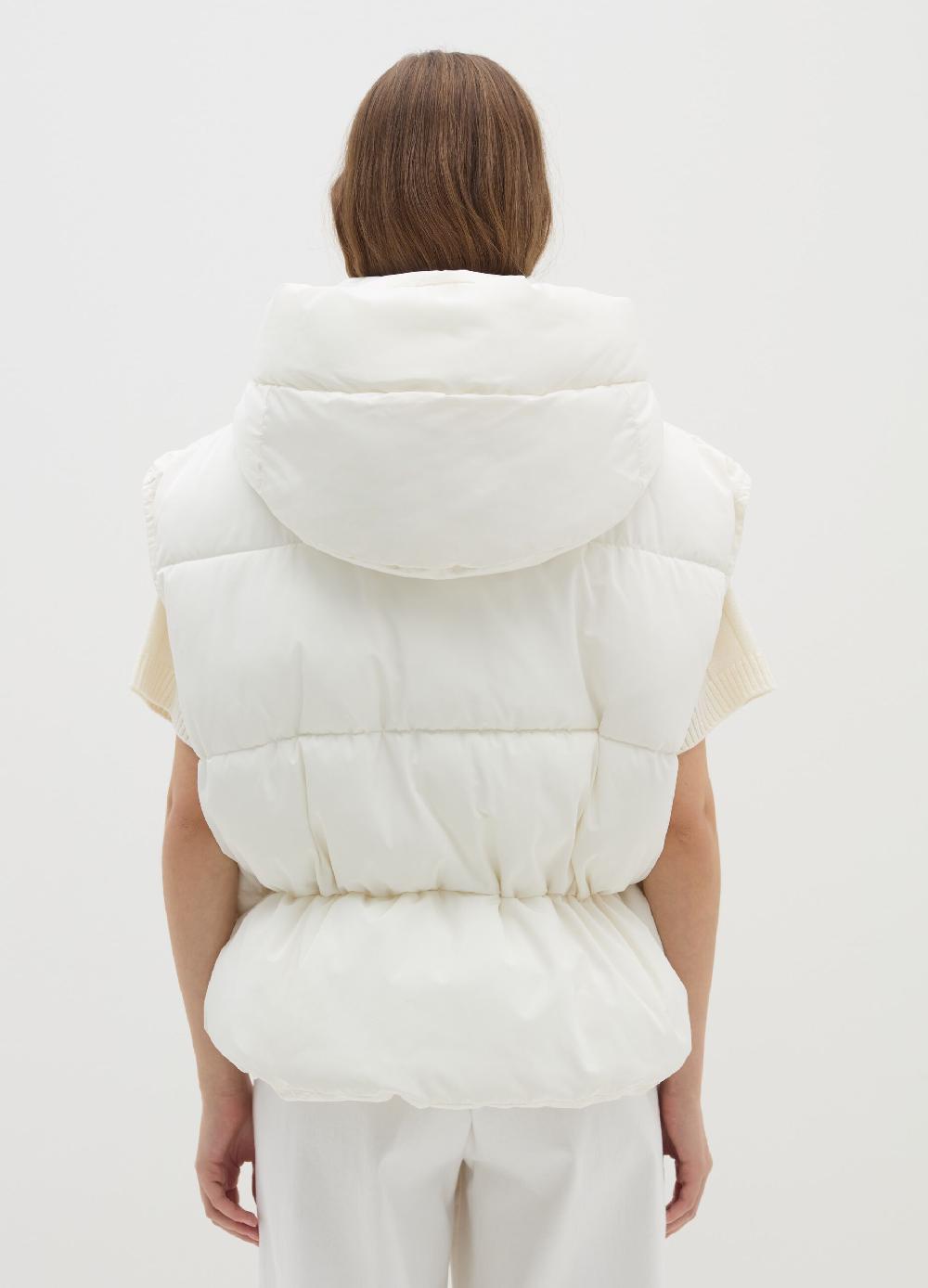 Stefanel Gilet imbottito con cappuccio rimovibile In Saldo