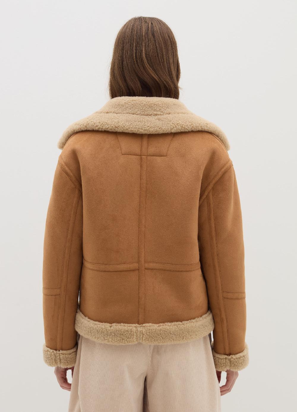 Stefanel Montone con interno in shearling Italy
