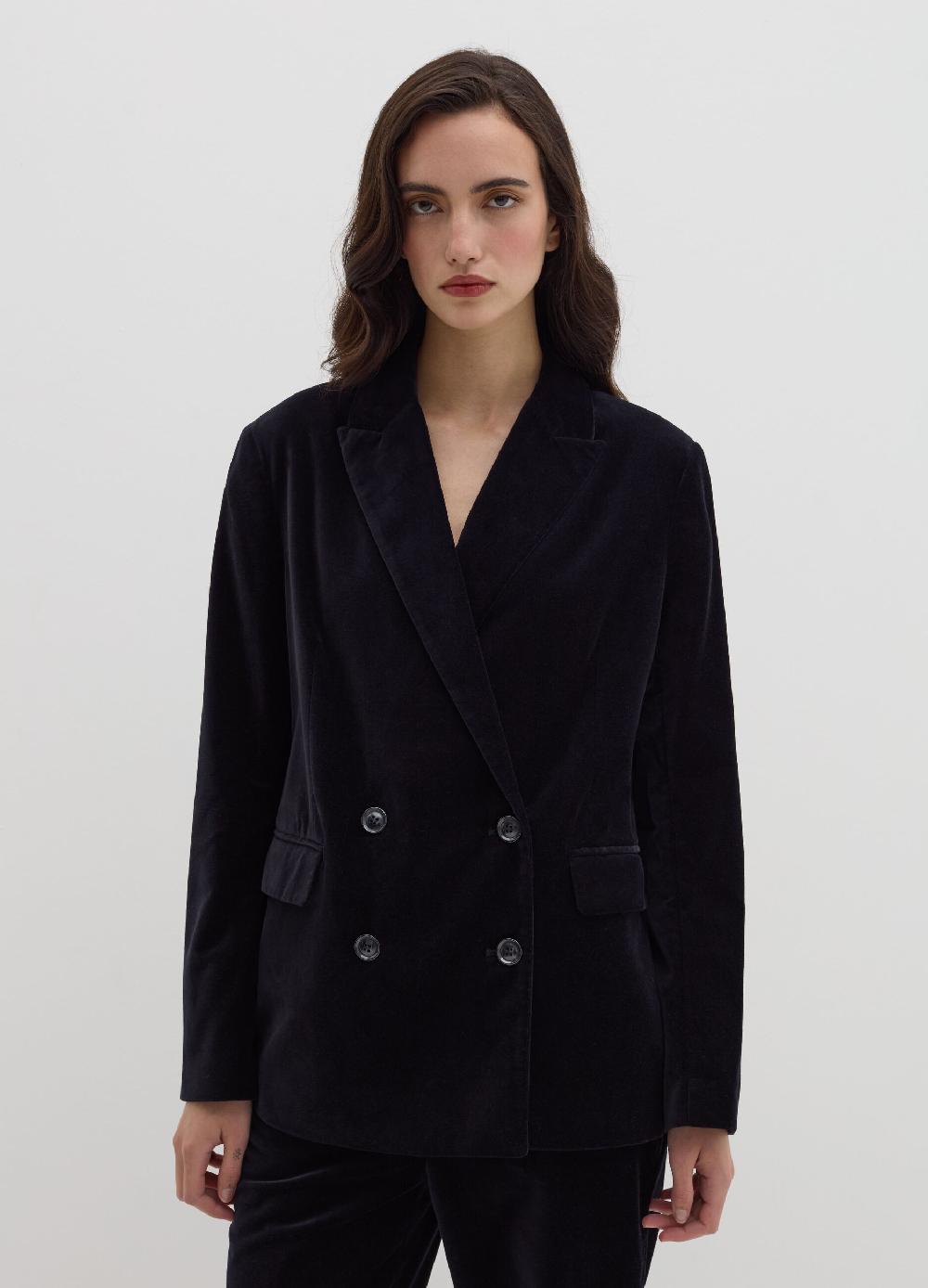 Stefanel Blazer doppiopetto in velluto Italia
