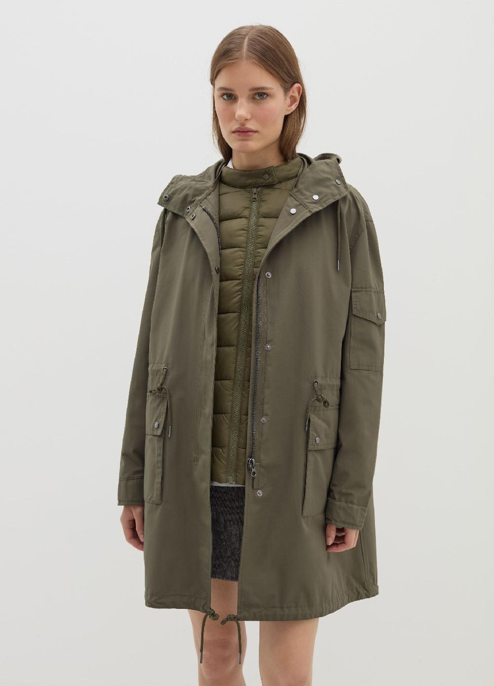 Stefanel Giacca lunga impermeabile con gilet interno 2025