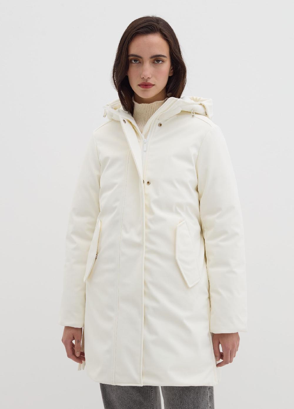 Stefanel Parka in tessuto tecnico con cappuccio Nuovo