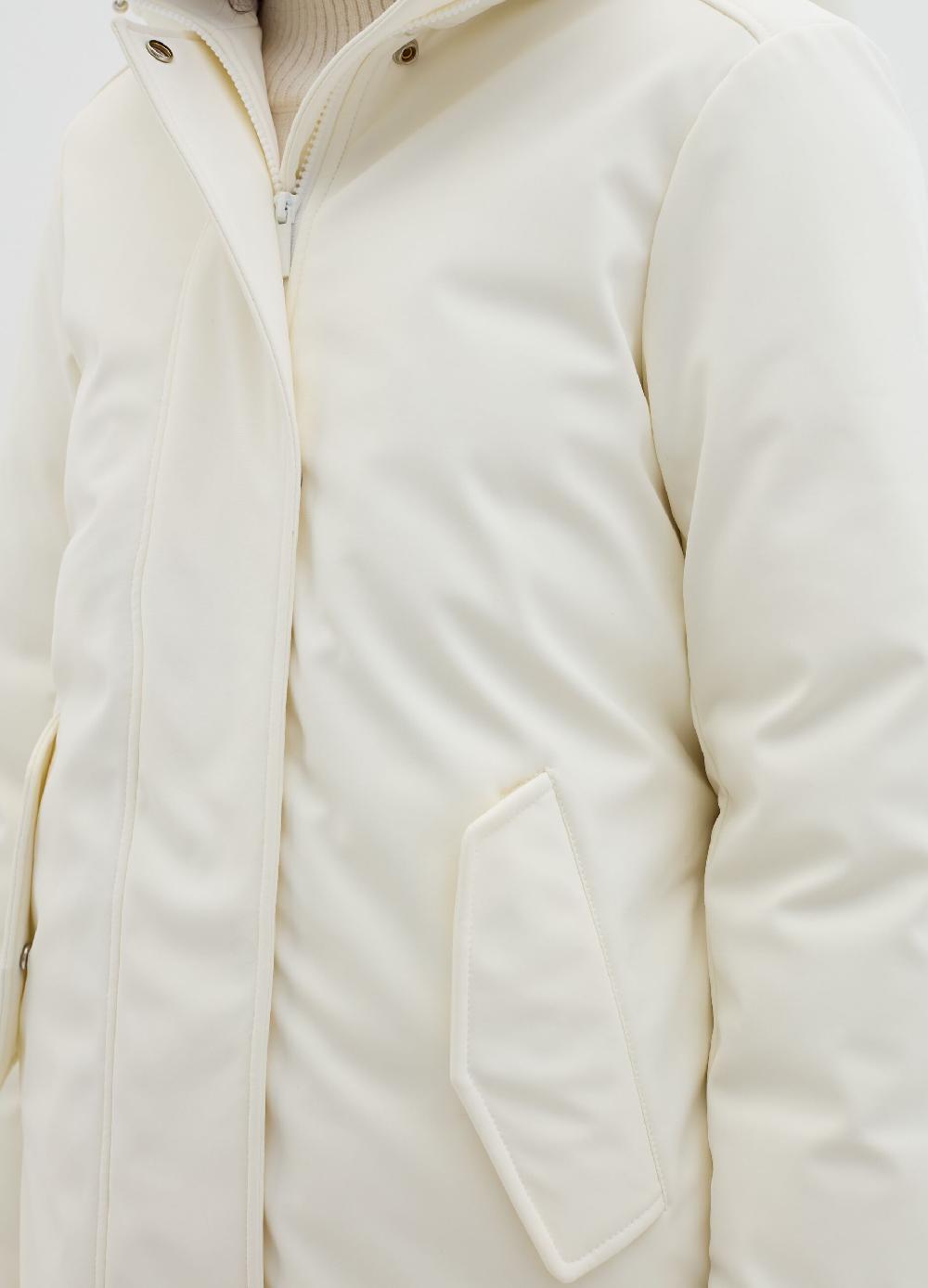 Stefanel Parka in tessuto tecnico con cappuccio Nuovo
