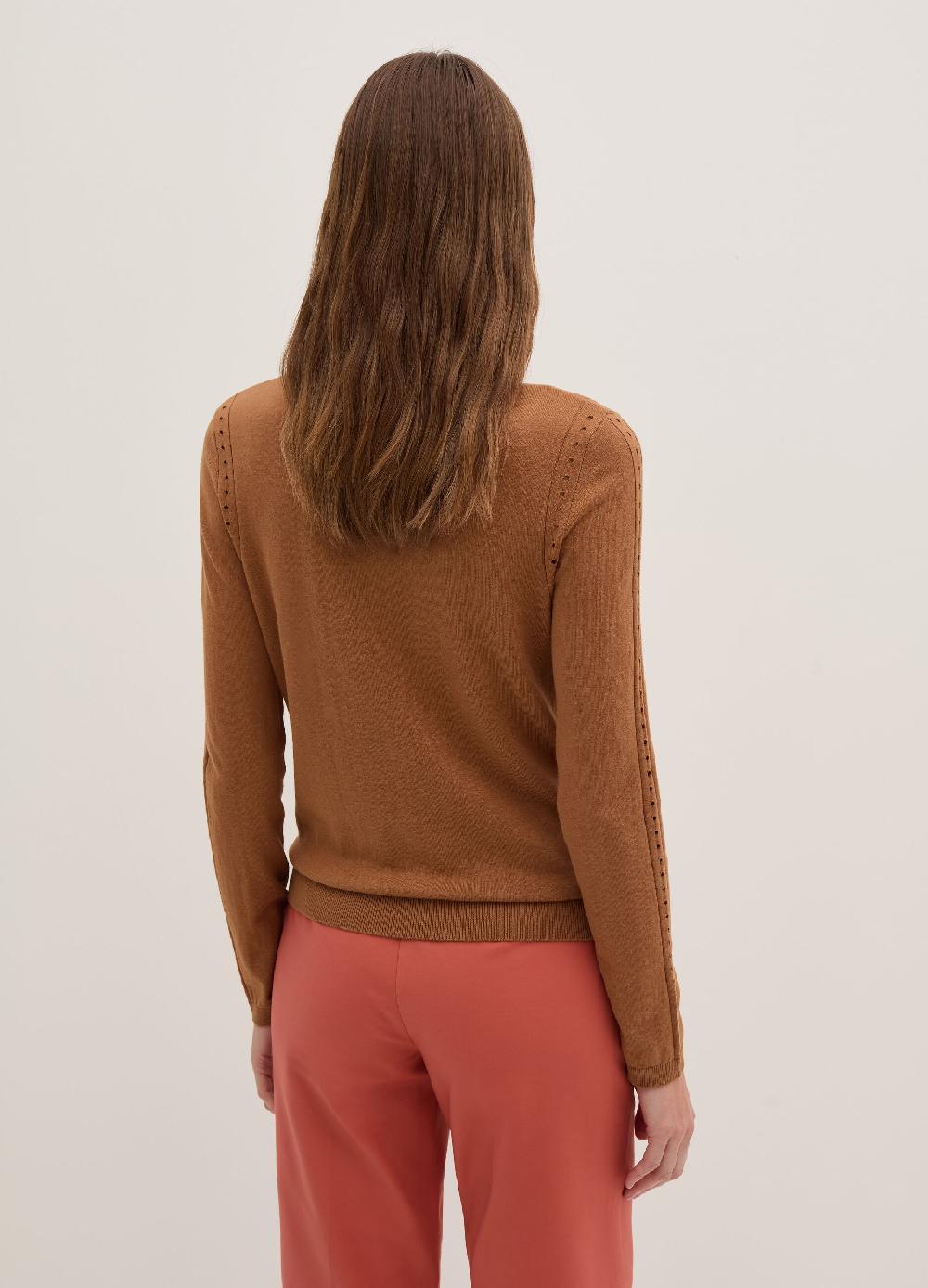 Stefanel Maglia con dettagli traforati scollo rotondo Online