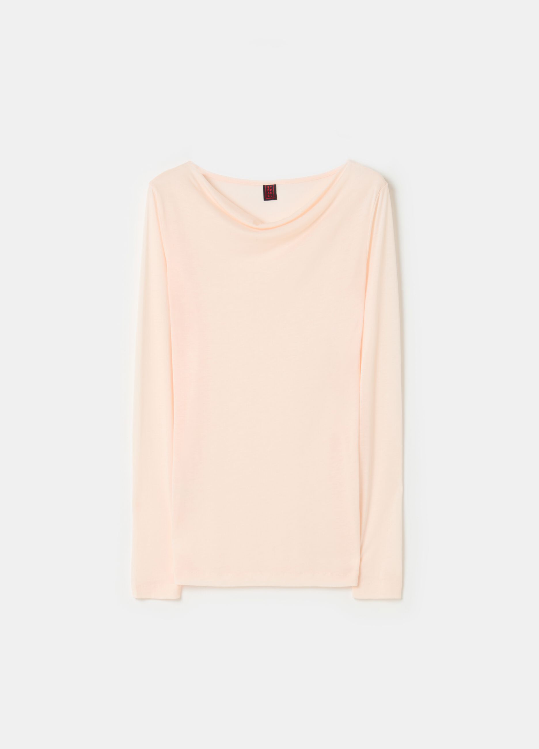 Stefanel T-shirt a maniche lunghe in jersey In Vendita