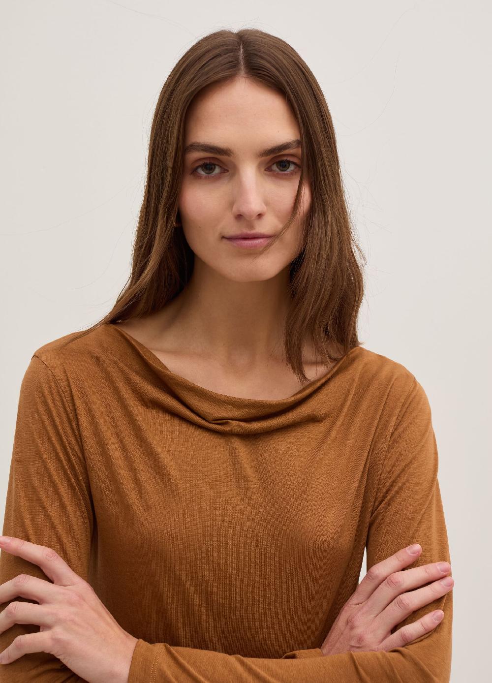 Stefanel T-shirt a maniche lunghe in jersey Saldi