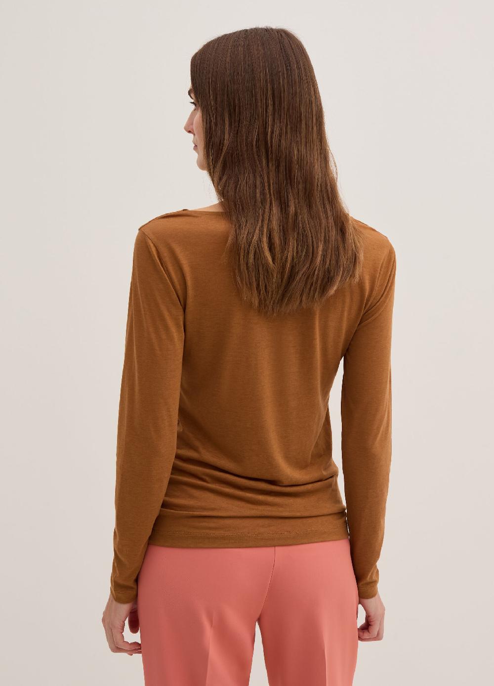 Stefanel T-shirt a maniche lunghe in jersey Saldi