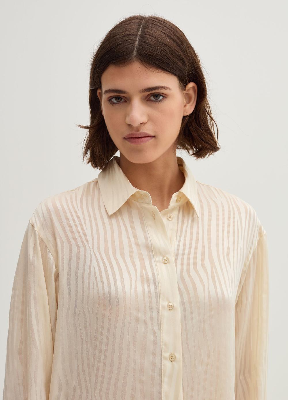 Stefanel Camicia con lavorazione devore zebrata Offerte