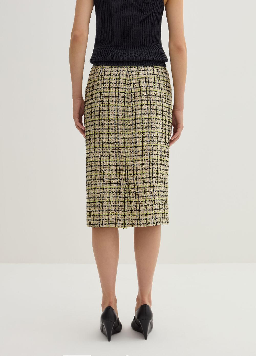 Stefanel Gonna midi a tubo in tweed Hotsell