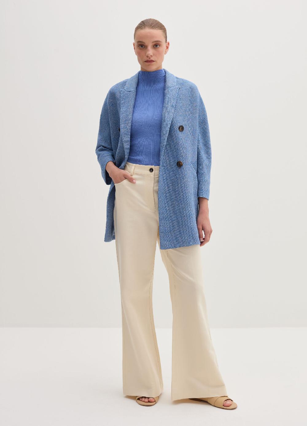 Stefanel Blazer doppiopetto con trama diagonale