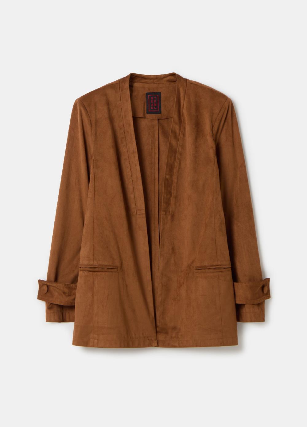 Stefanel Blazer aperto in suede 2025