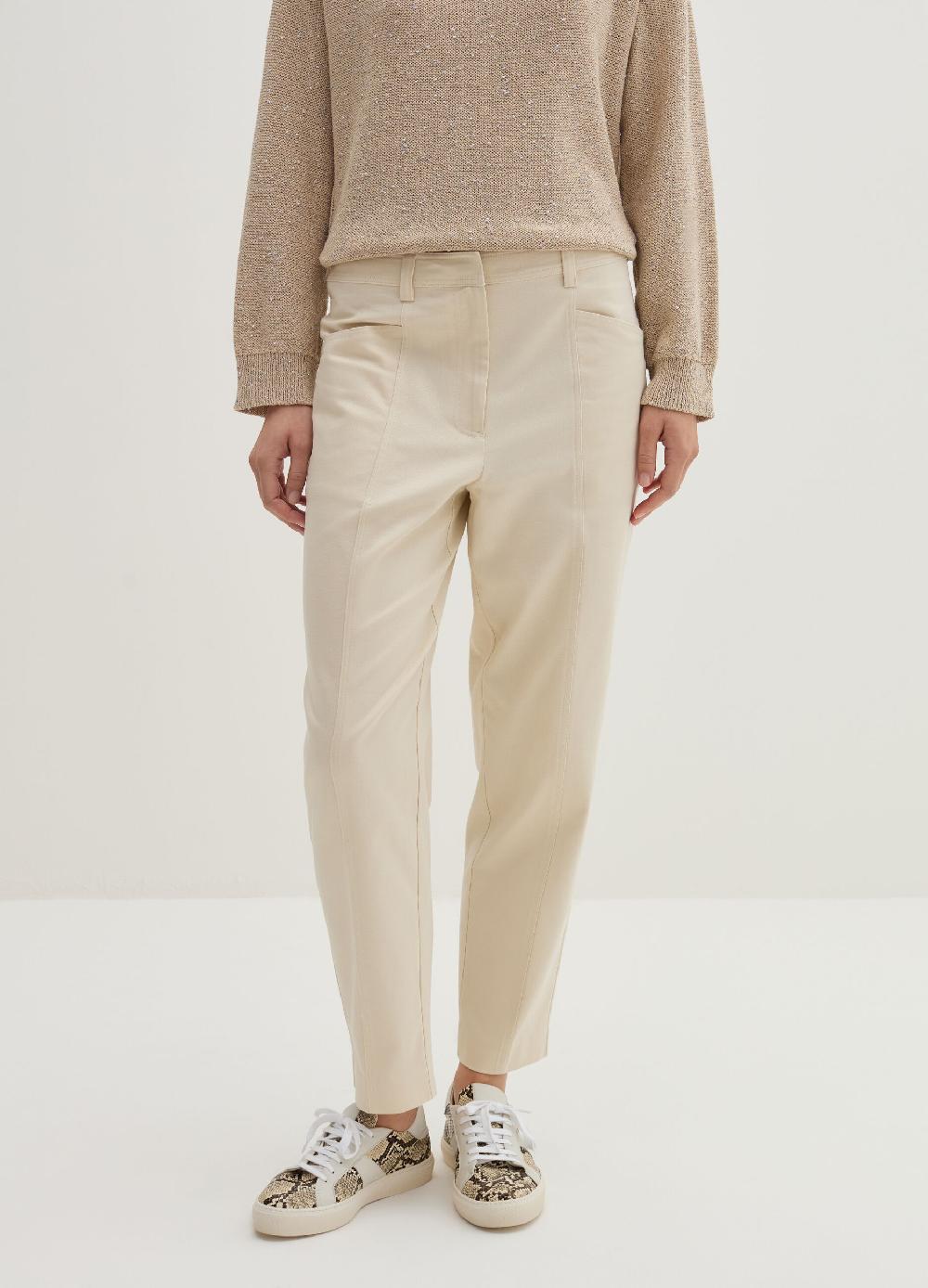 Stefanel Pantalone carrot fit in twill 2025