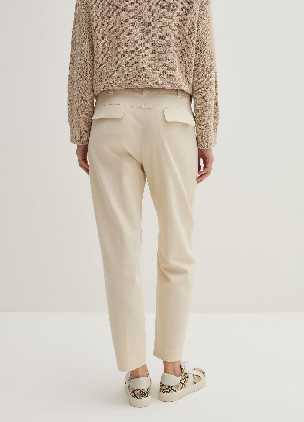Stefanel Pantalone carrot fit in twill 2025