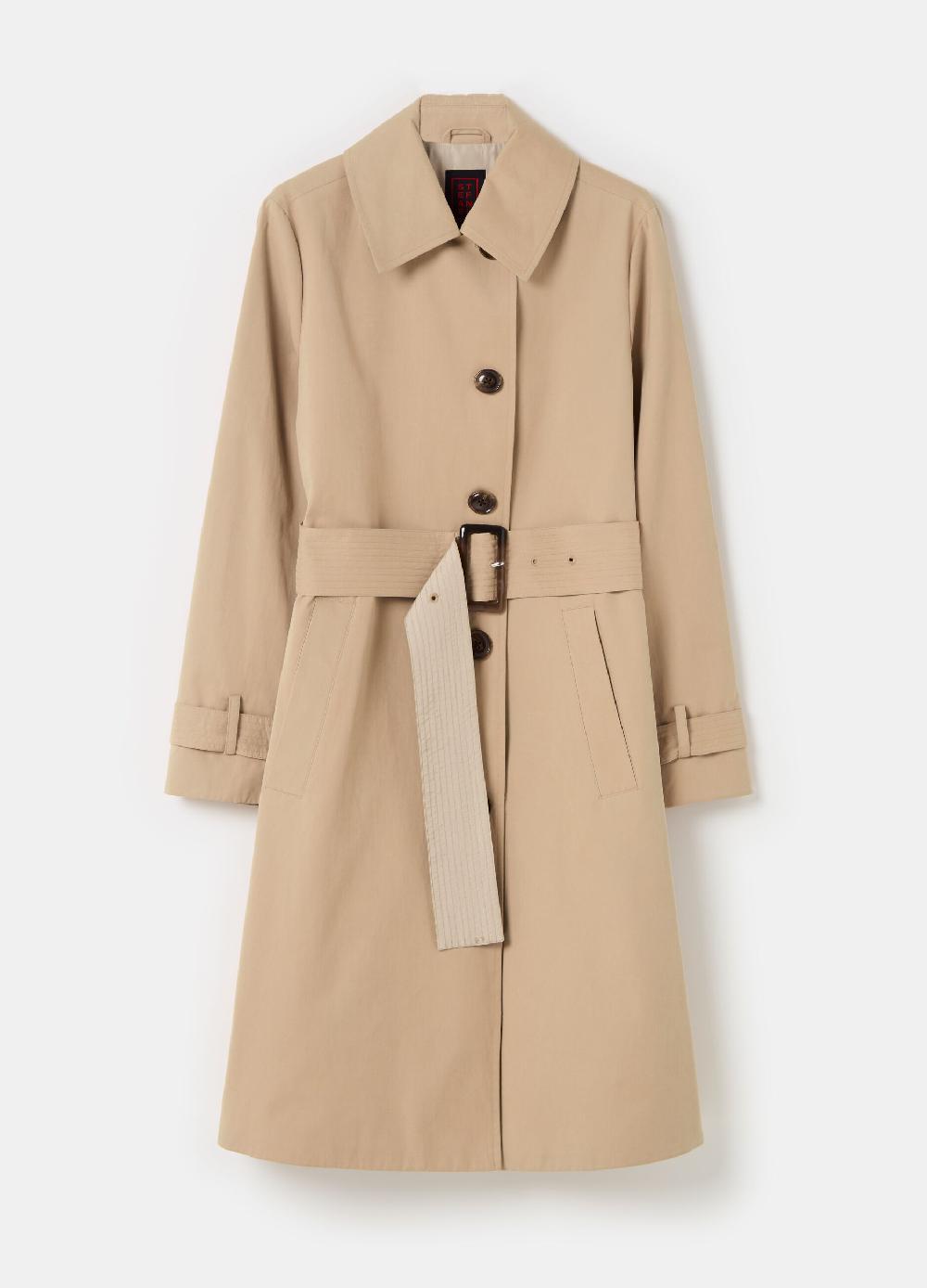 Stefanel Trench lungo con cintura Vendita