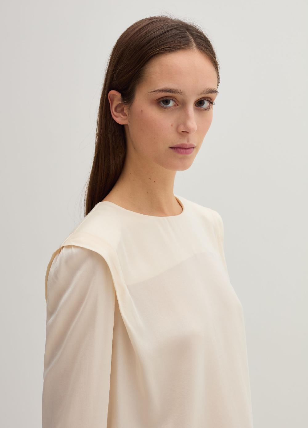 Stefanel Blusa in satin boxy fit Soddisfazione Garantita