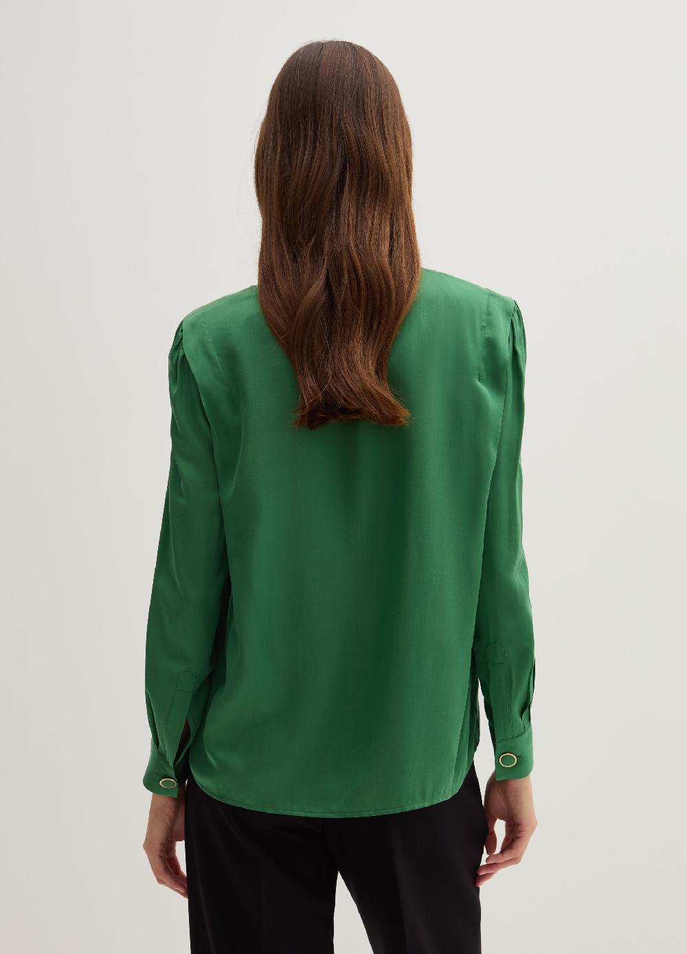 Stefanel Blusa in satin boxy fit Qualità Garantita