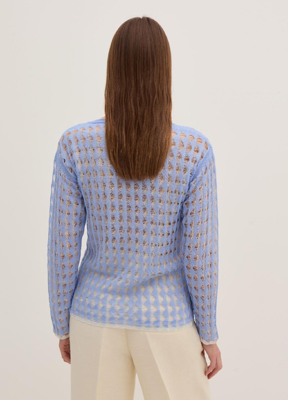 Stefanel Maglia a rete bicolore con lurex Affare Del Giorno