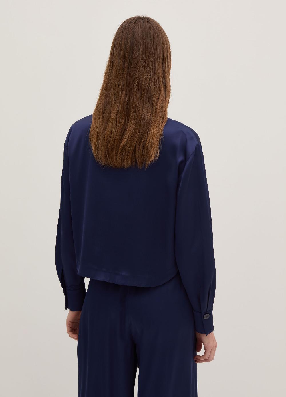 Stefanel Top camicia in satin Sottocosto