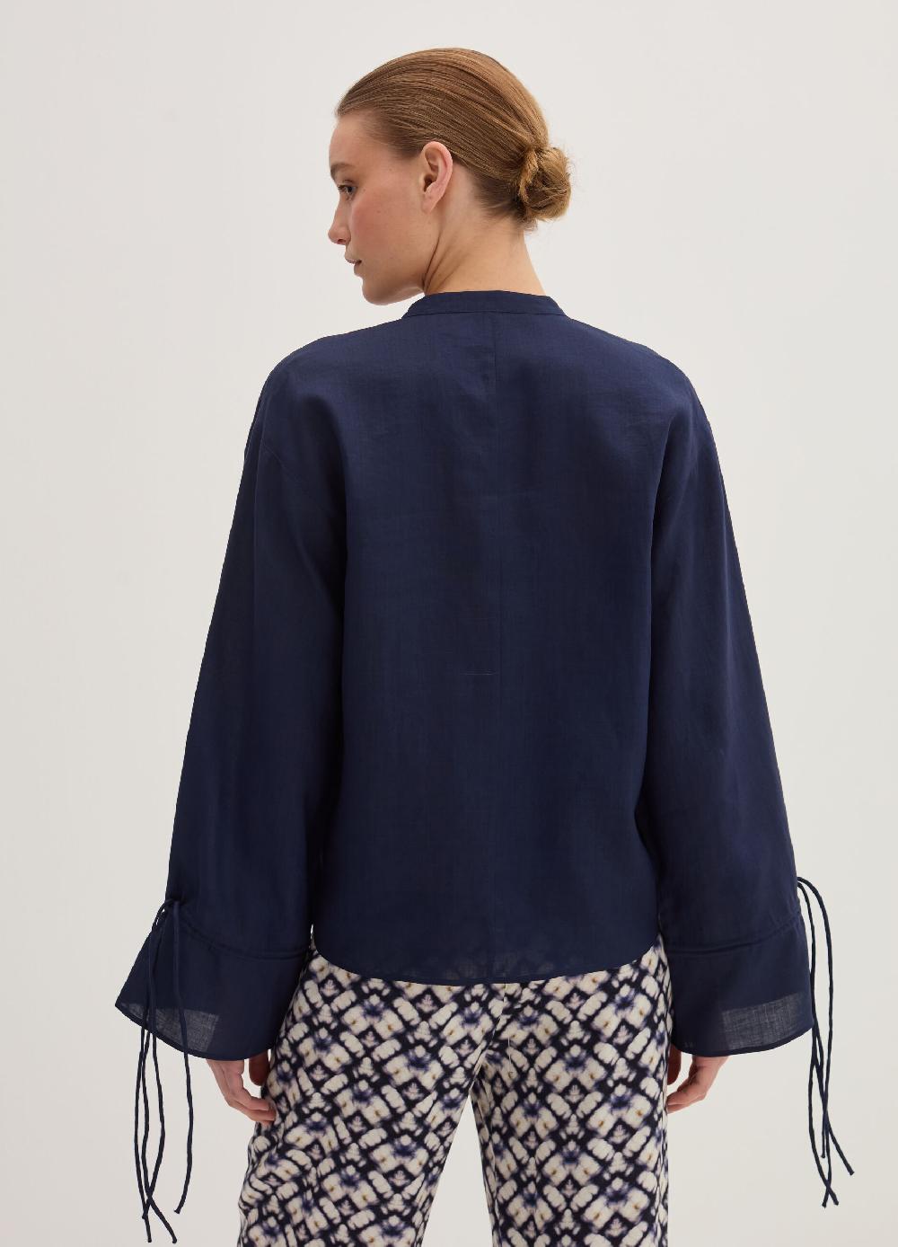 Stefanel Blusa over in ramie con laccetti Convenienza