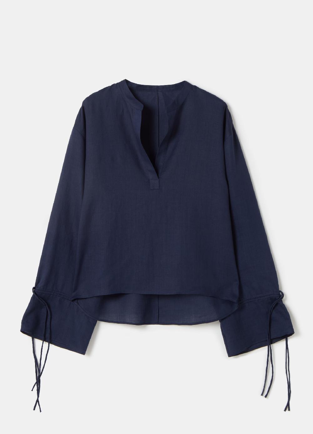 Stefanel Blusa over in ramie con laccetti Convenienza