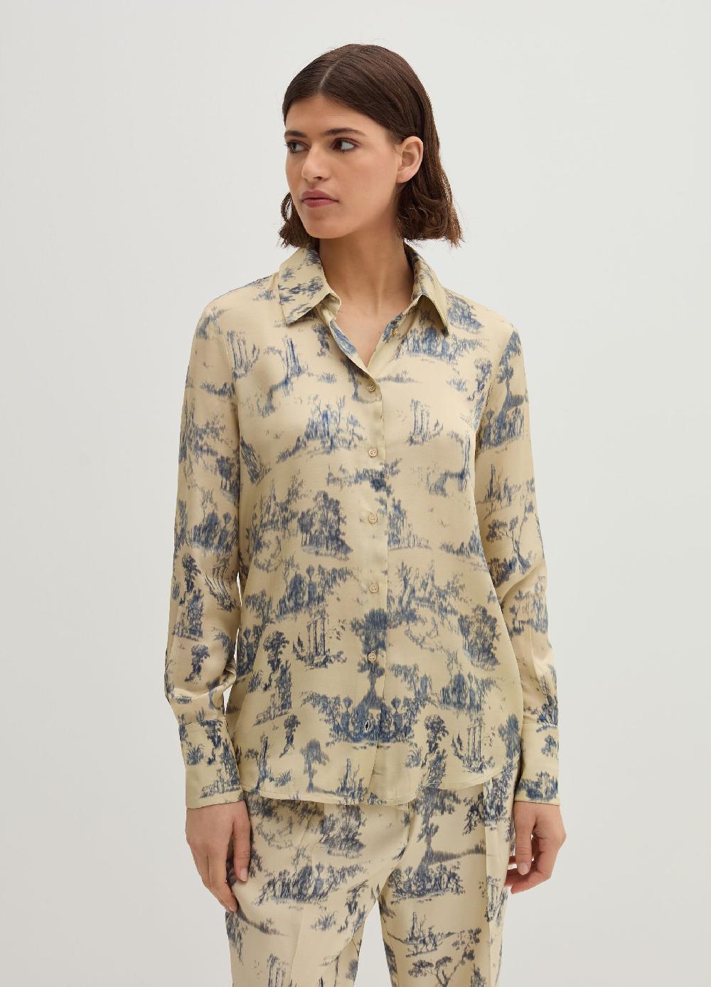 Stefanel Camicia stampata in satin Offerte