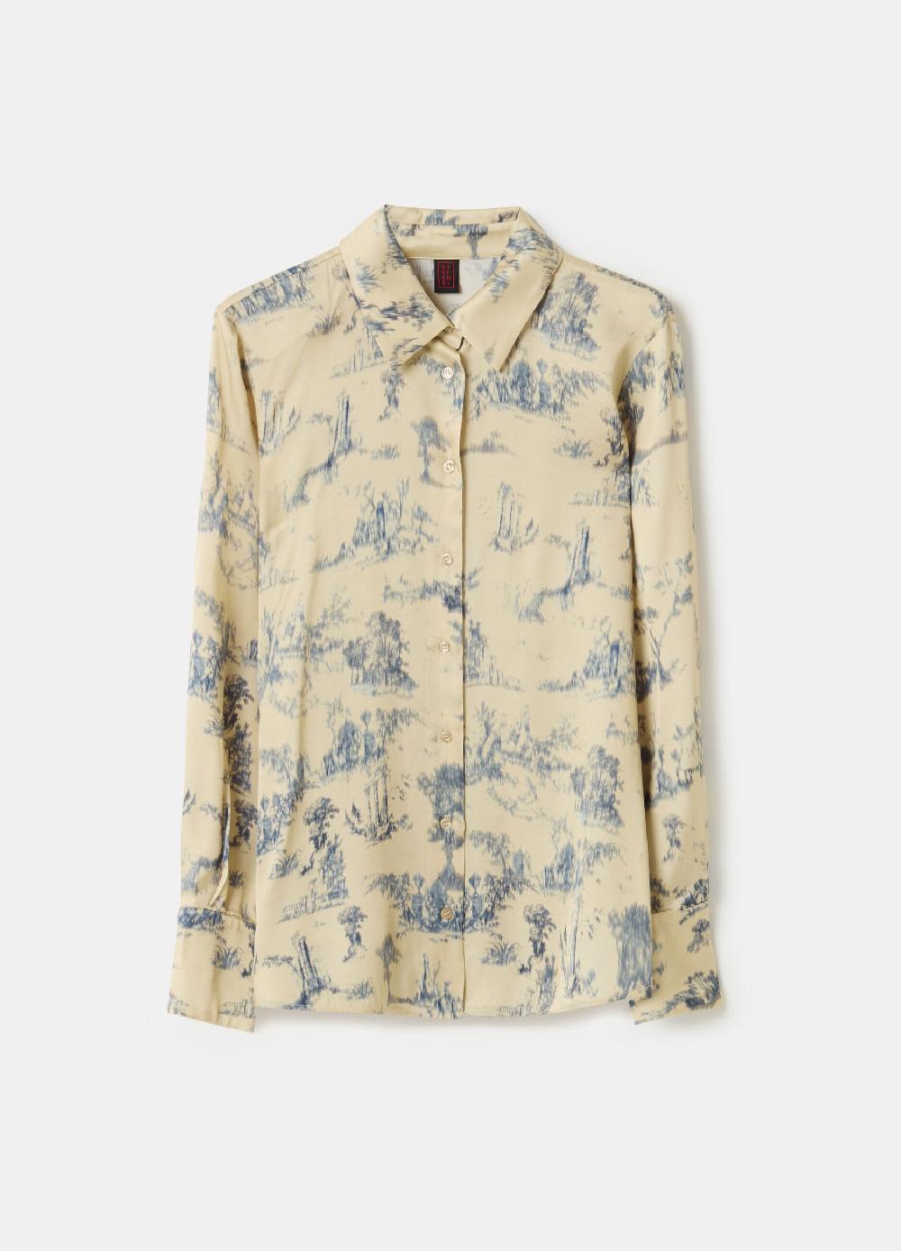 Stefanel Camicia stampata in satin Offerte