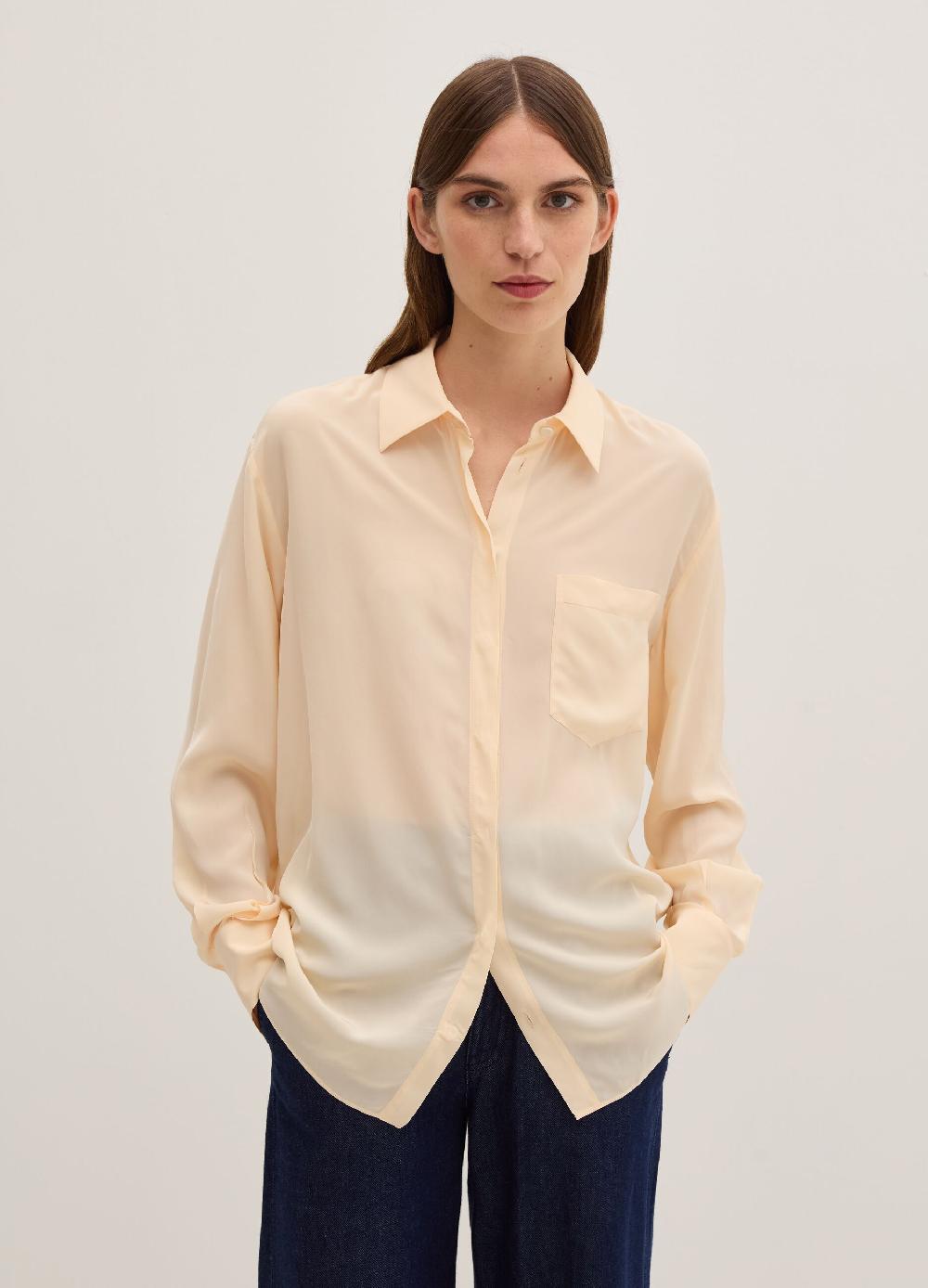 Stefanel Camicia in viscosa con tasca