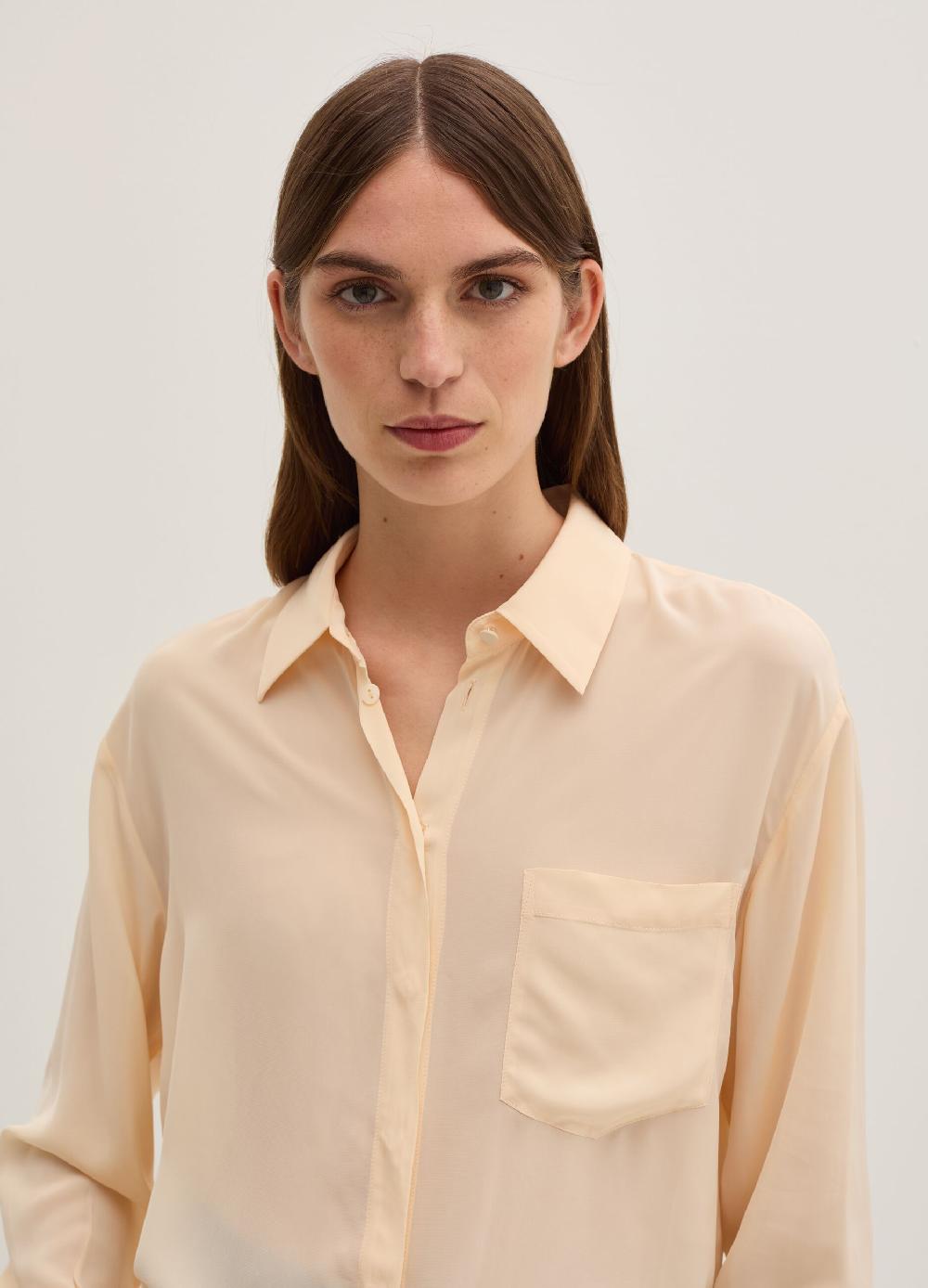 Stefanel Camicia in viscosa con tasca Hotsell