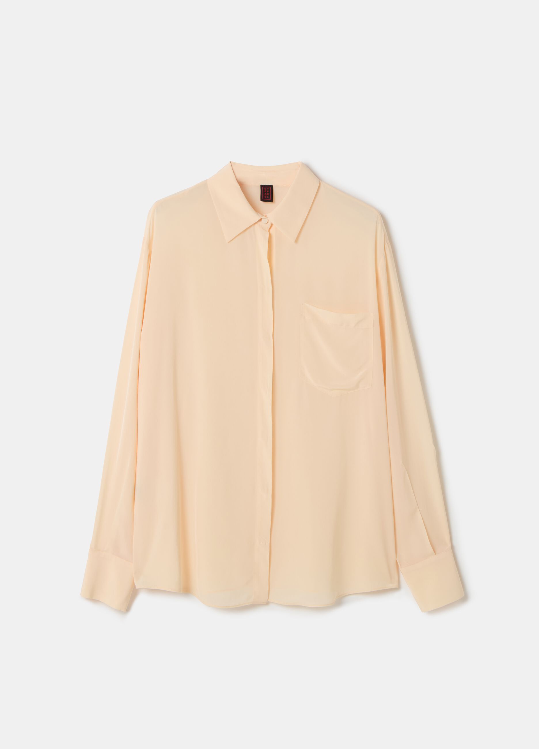 Stefanel Camicia in viscosa con tasca Hotsell