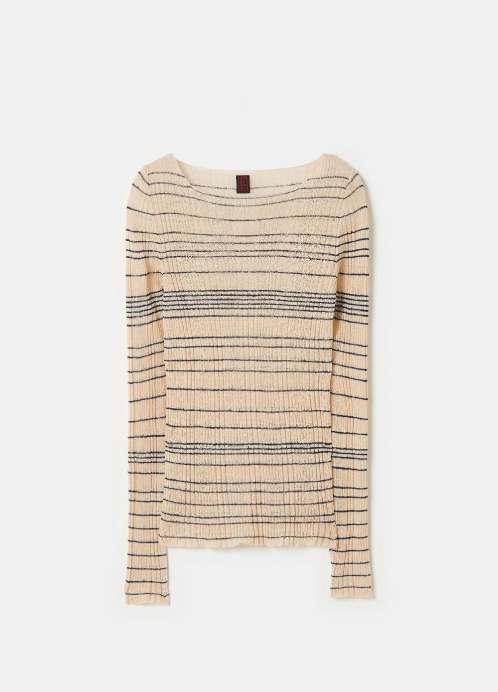 Stefanel Maglia a costine con maniche lunghe Vendita Economica