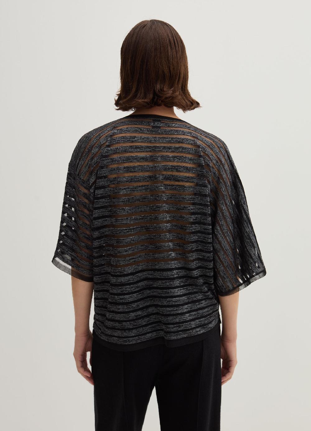 Stefanel Maglia semitrasparente a righe Moda