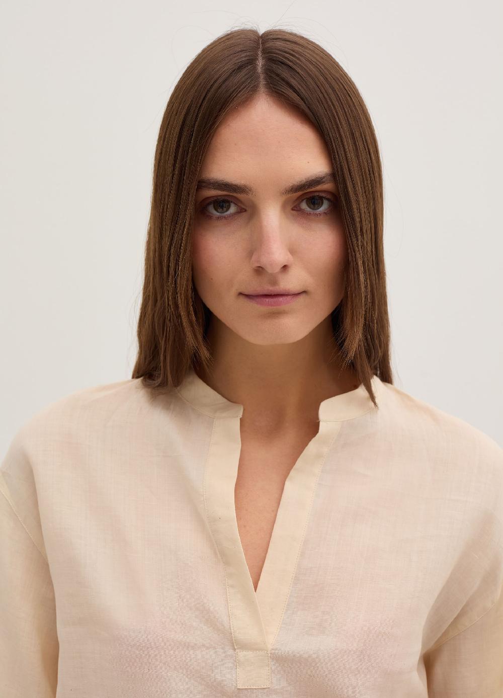 Stefanel Blusa over in ramie con laccetti Nuovo