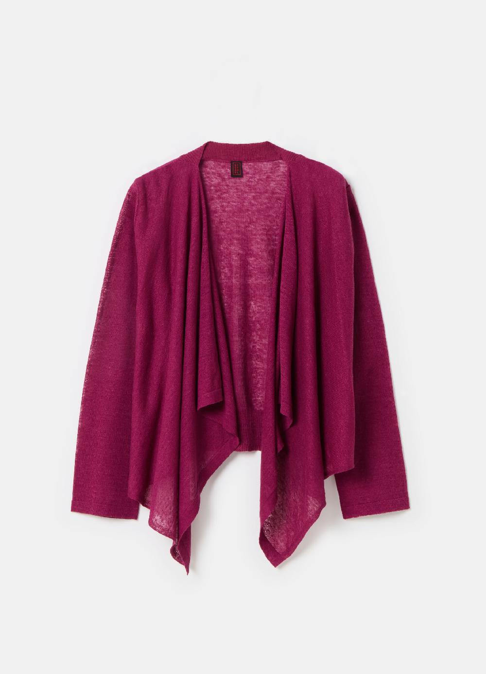 Stefanel Cardigan aperto in misto lino Pezzi Unici
